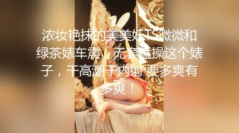 浓妆艳抹的美美妖TS微微和绿茶婊车震，无套猛操这个婊子，干高潮干内射 要多爽有多爽！