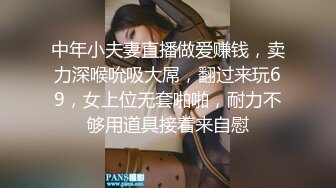 中年小夫妻直播做爱赚钱，卖力深喉吮吸大屌，翻过来玩69，女上位无套啪啪，耐力不够用道具接着来自慰