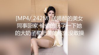 [MP4/ 242M] 送喝醉的美女同事回家 偷偷的玩了一下她的大奶子和肥美的鲍鱼没敢操