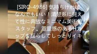 [SIRO-4986] 気持ちければなんでもいい！清楚系に見えて性に奔放なミニマム美術館スタッフ。重量感のあるHカップを揺らしてしっとりイキ！