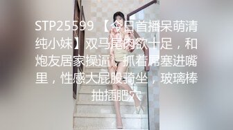 STP25599 【今日首播呆萌清纯小妹】双马尾肉欲十足，和炮友居家操逼，抓着屌塞进嘴里，性感大屁股骑坐，玻璃棒抽插肥穴