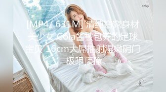 [MP4/ 631M] 清纯窈窕身材美少女 Cola酱被包养的足球宝贝 16cm大屌抽射湿嫩阴门 极限顶撞