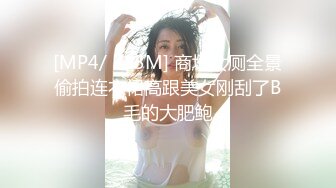 [MP4/ 513M] 商场女厕全景偷拍连衣裙高跟美女刚刮了B毛的大肥鲍