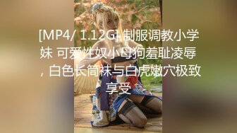 [MP4/ 1.12G] 制服调教小学妹 可爱性奴小母狗羞耻凌辱，白色长筒袜与白虎嫩穴极致享受